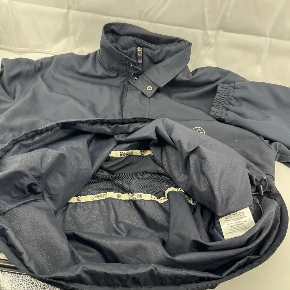 Sunderland of Scotland Weatherbeater Rain Jacket Navy Blue Large Scotland Golf